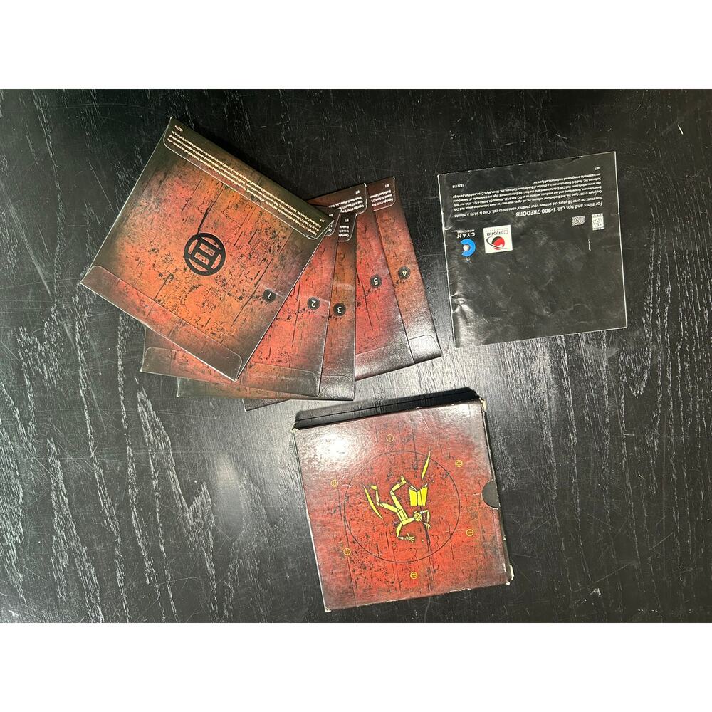 Riven: The Sequel to Mist- 97 complete 5 disc CD ROM Game Set- Good condition